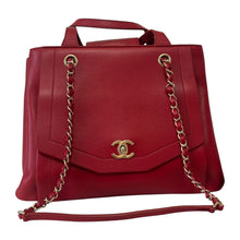 Load image into Gallery viewer, Chanel Large Red Shopping Tote
