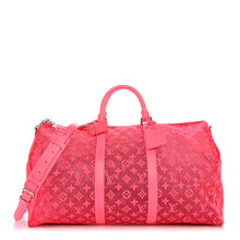 Load image into Gallery viewer, Louis Vuitton Monogram Fluo See Through Keepall Bandouliere 50 Rose