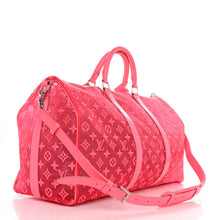 Load image into Gallery viewer, Louis Vuitton Monogram Fluo See Through Keepall Bandouliere 50 Rose