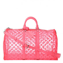 Load image into Gallery viewer, Louis Vuitton Monogram Fluo See Through Keepall Bandouliere 50 Rose