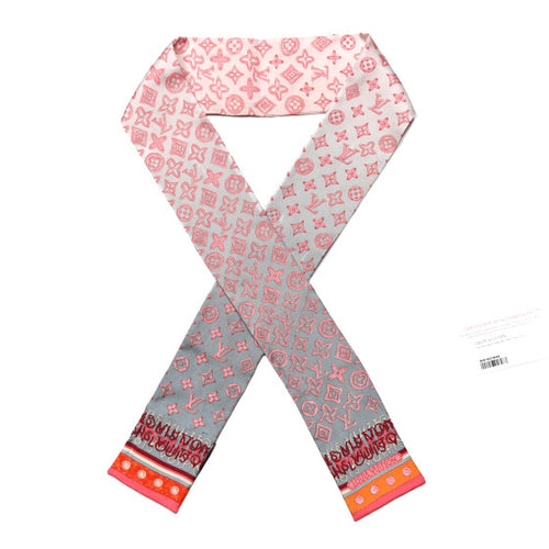 Louis Vuitton Silk Monogram Map Bandeau Pink
