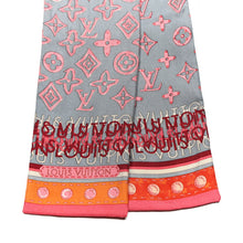 Load image into Gallery viewer, Louis Vuitton Silk Monogram Map Bandeau Pink