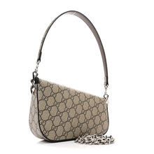 Load image into Gallery viewer, Gucci GG Supreme Monogram Mini Horsebit 1955 Asymmetric Shoulder Bag Beige Ebony