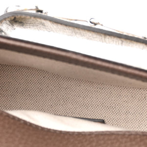Gucci GG Supreme Monogram Mini Horsebit 1955 Asymmetric Shoulder Bag Beige Ebony
