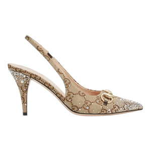 Gucci Women's slingback pump with crystal Horsebit