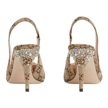 Load image into Gallery viewer, Gucci Women&#39;s slingback pump with crystal Horsebit