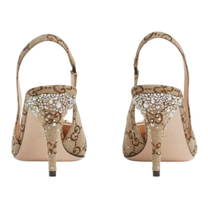 Gucci Women's slingback pump with crystal Horsebit