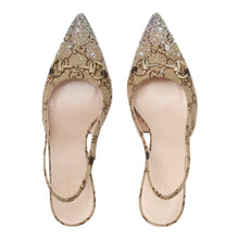 Load image into Gallery viewer, Gucci Women&#39;s slingback pump with crystal Horsebit