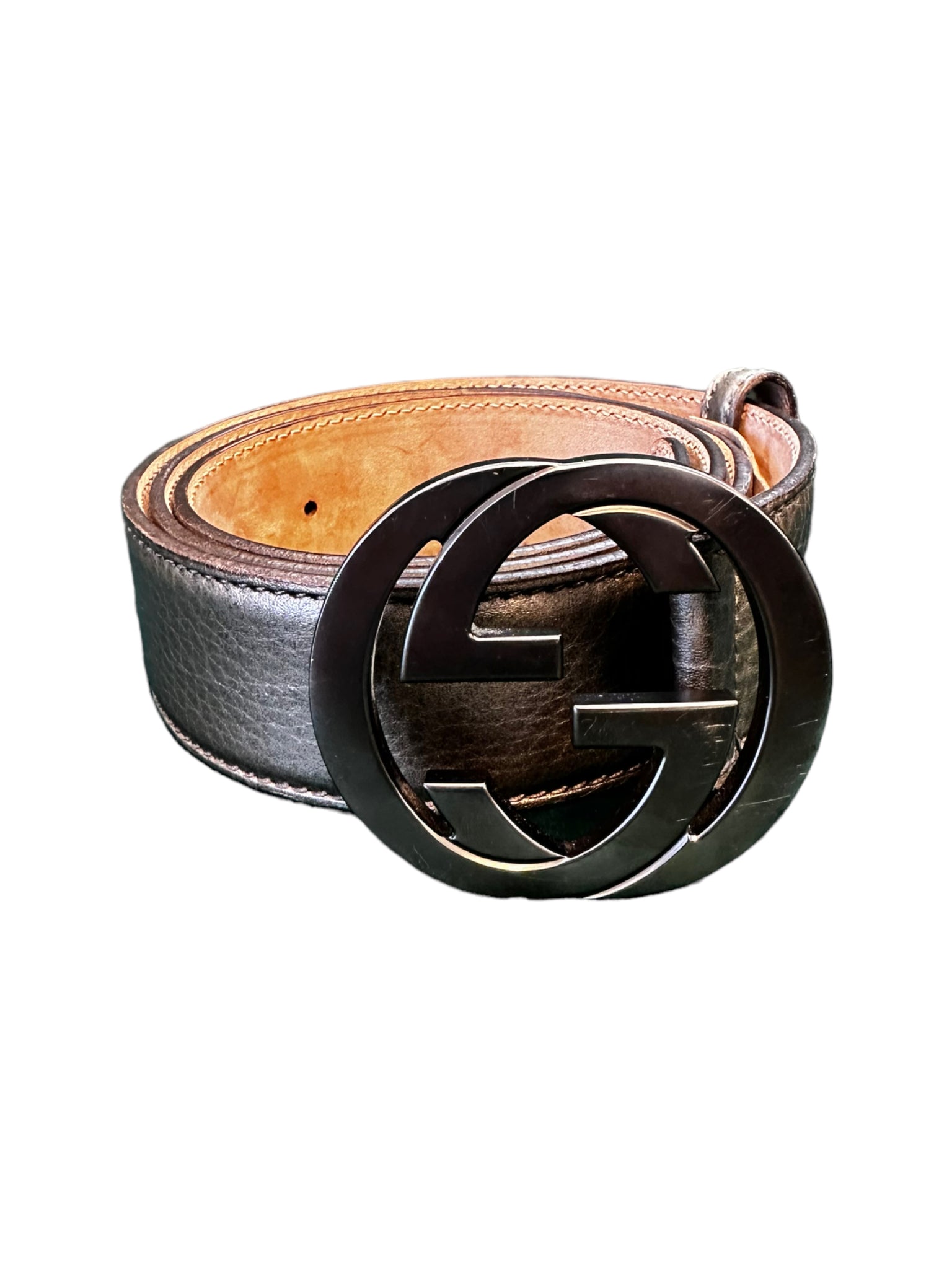 Gucci Interlocking GG Calfskin Belt