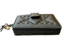 Load image into Gallery viewer, Dior Ultra-Matte Black Studded Card Holder