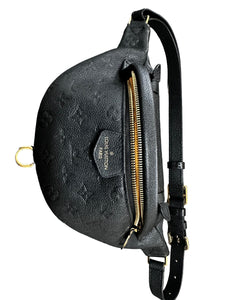 LOUIS VUITTON Monogram Empreinte BumBag Body Bag Leather Noir