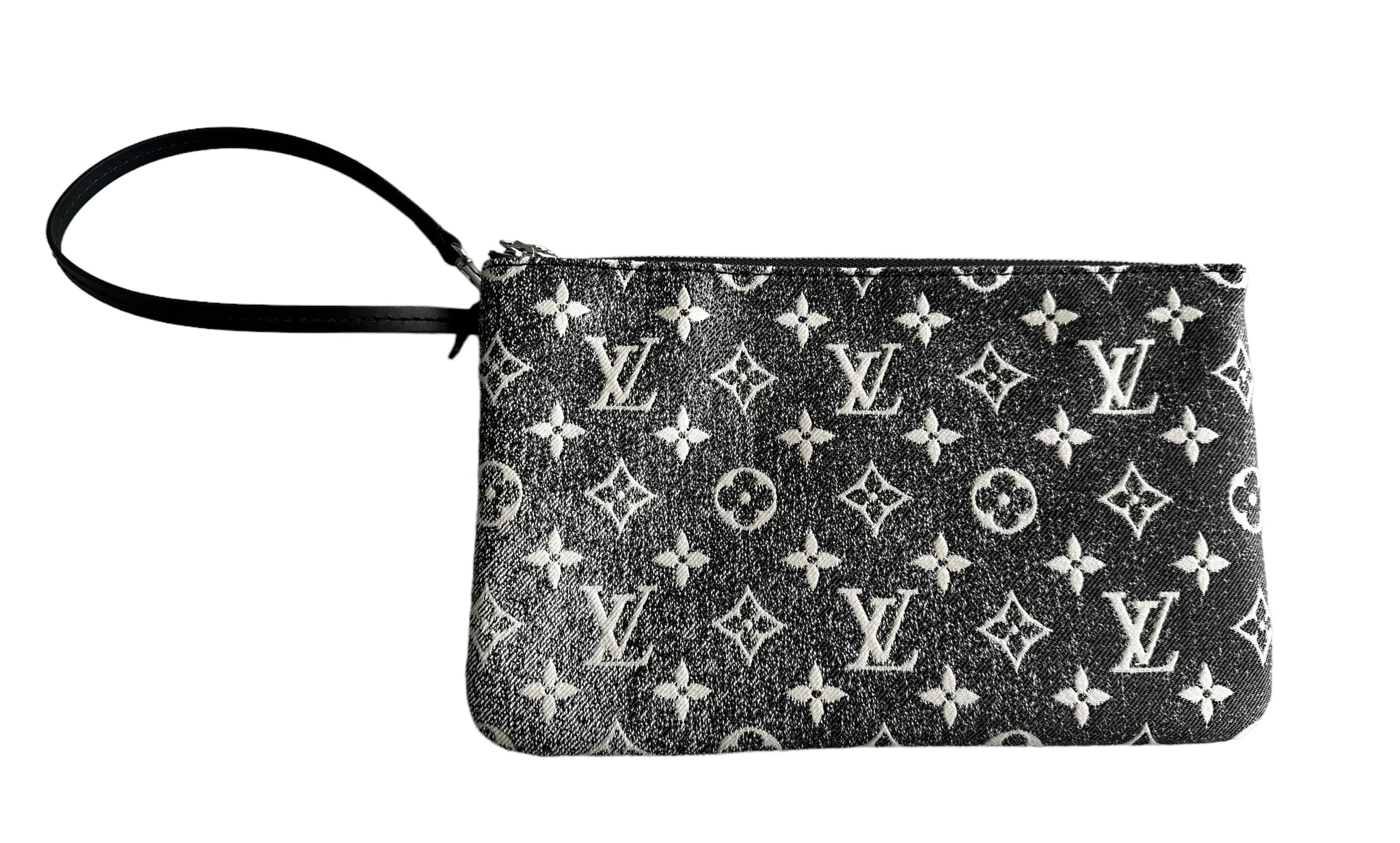 Louis Vuitton Black Denim Posty Messenger Bag Condition 2 12  Lot  58196  Heritage Auctions