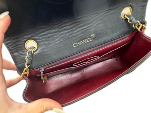 Chanel Black Lambskin Matelasse