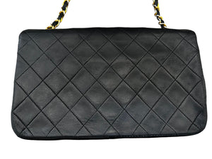 Chanel Black Lambskin Matelasse