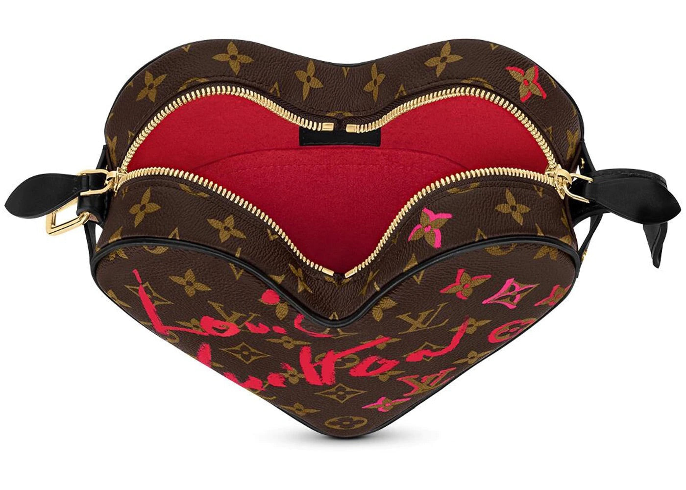LOUIS VUITTON Sac Coeur Heart Monogram Canvas Crossbody Bag Brown - 10
