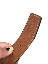 Load image into Gallery viewer, Hermes H Belt Buckle &amp; Reversible Leather Belt 32 mm