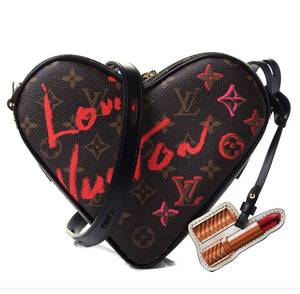 New Louis Vuitton Limited Edition Monogram Heart Crossbody Bag with Box