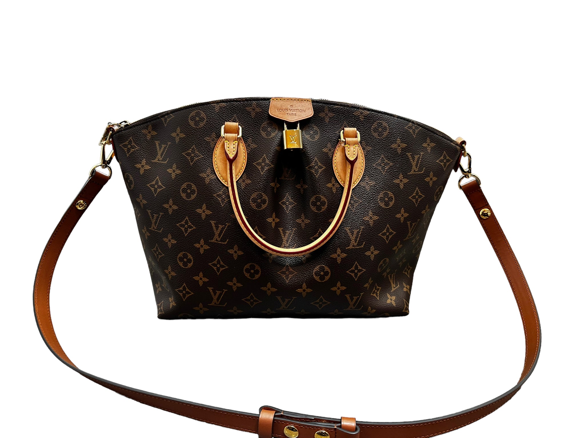Authentic Louis Vuitton Boetie MM Monogram M45714 Genuine Trapezoid Bag  ALA469