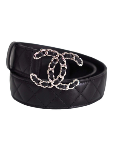 Chanel Calfskin Quilted CC Chain Belt