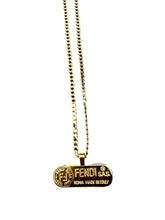 Load image into Gallery viewer, Upcycled Fendi Necklace